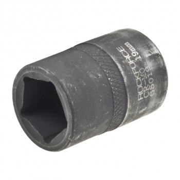 287 р. Головка торцевая 12 19мм 5-ти гранная ударная L=40мм ROCKFORCE ROCKFORCE rf-65019  с доставкой в г. Майкоп. Увеличить фотографию 2