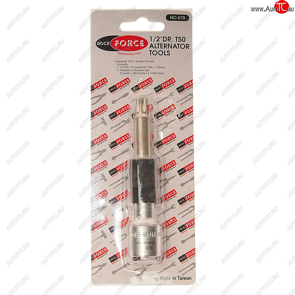 639 р. Ключ генератора 12 TORX T50 (MERCEDES А-class) ROCKFORCE ROCKFORCE rf-678  с доставкой в г. Майкоп