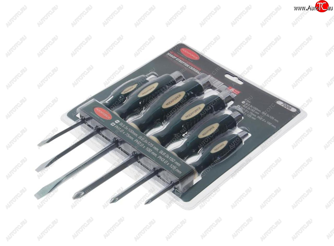 2 379 р. Набор отверток силовых 6 предметов ROCKFORCE ROCKFORCE rf-7006  с доставкой в г. Майкоп