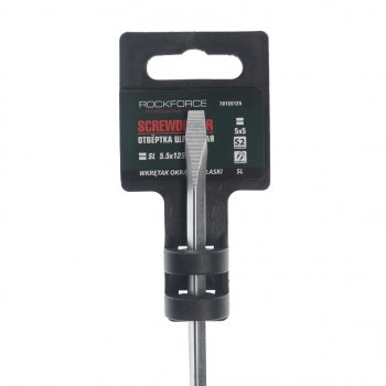 281 р. Отвертка шлицевая SL 5.5х125мм магнитная (сталь S2) с держателем Profi ROCKFORCE ROCKFORCE rf-70155125  с доставкой в г. Майкоп. Увеличить фотографию 2