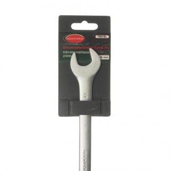 237 р. Ключ комбинированный 16х16мм удлиненный с держателем ROCKFORCE ROCKFORCE rf-75516l  с доставкой в г. Майкоп. Увеличить фотографию 2