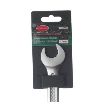 286 р. Ключ комбинированный 17мм (Super Drive) с держателем ROCKFORCE ROCKFORCE rf-75517sd  с доставкой в г. Майкоп. Увеличить фотографию 3