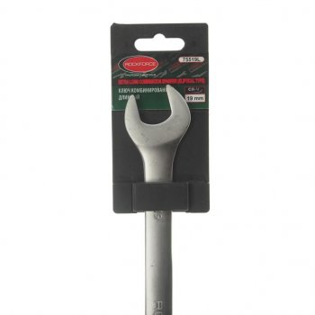 299 р. Ключ комбинированный 19х19мм удлиненный с держателем ROCKFORCE ROCKFORCE rf-75519l ROCKFORCE rf-75519l  с доставкой в г. Майкоп. Увеличить фотографию 2