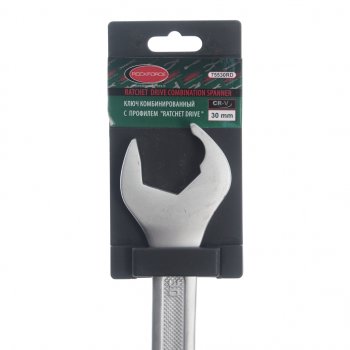 899 р. Ключ комбинированный 30мм (Ratchet Drive) с держателем ROCKFORCE ROCKFORCE rf-75530rd  с доставкой в г. Майкоп. Увеличить фотографию 2