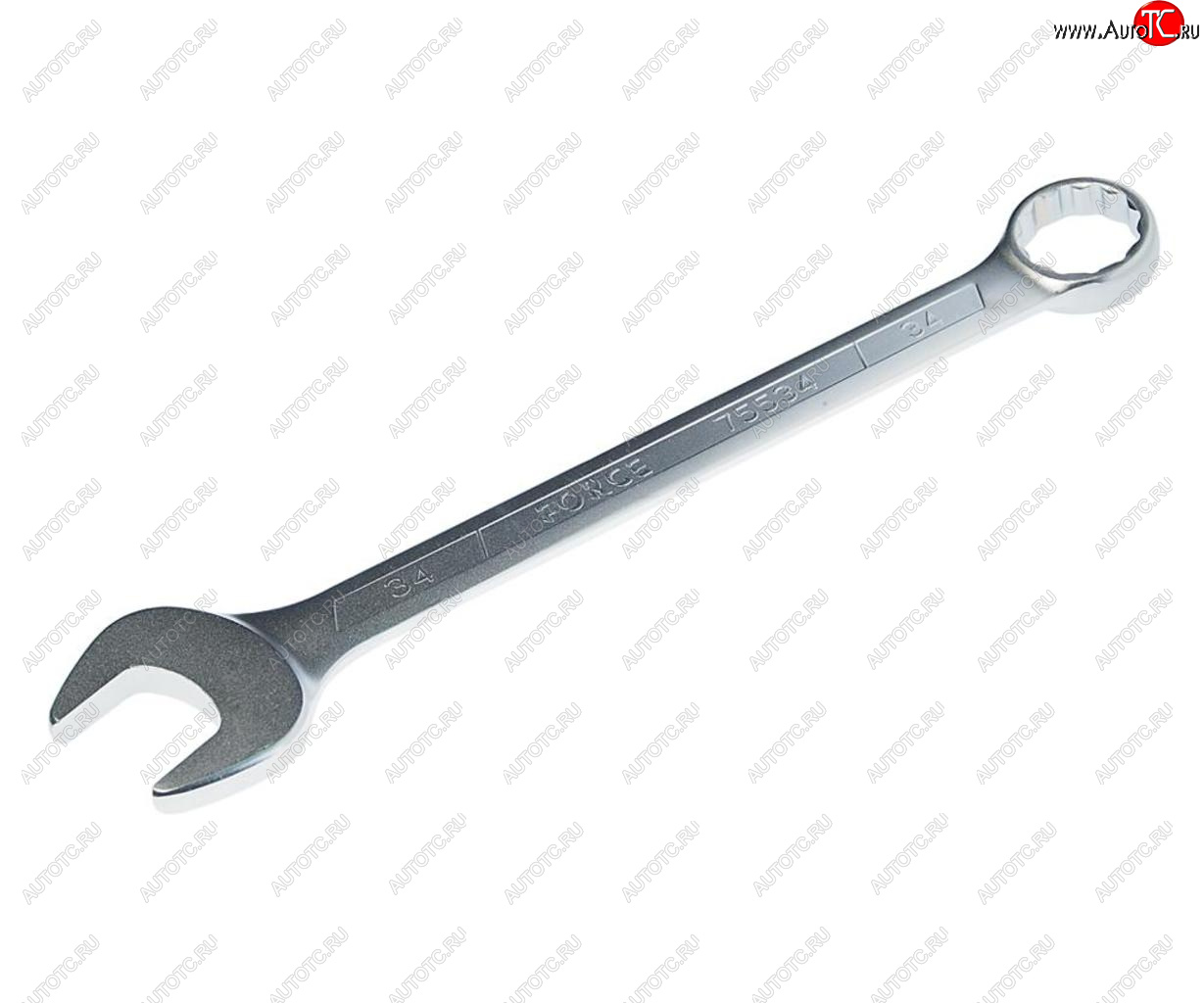 1 039 р. Ключ комбинированный 34мм 12-гранный прямой ROCKFORCE ROCKFORCE rf-75534  с доставкой в г. Майкоп