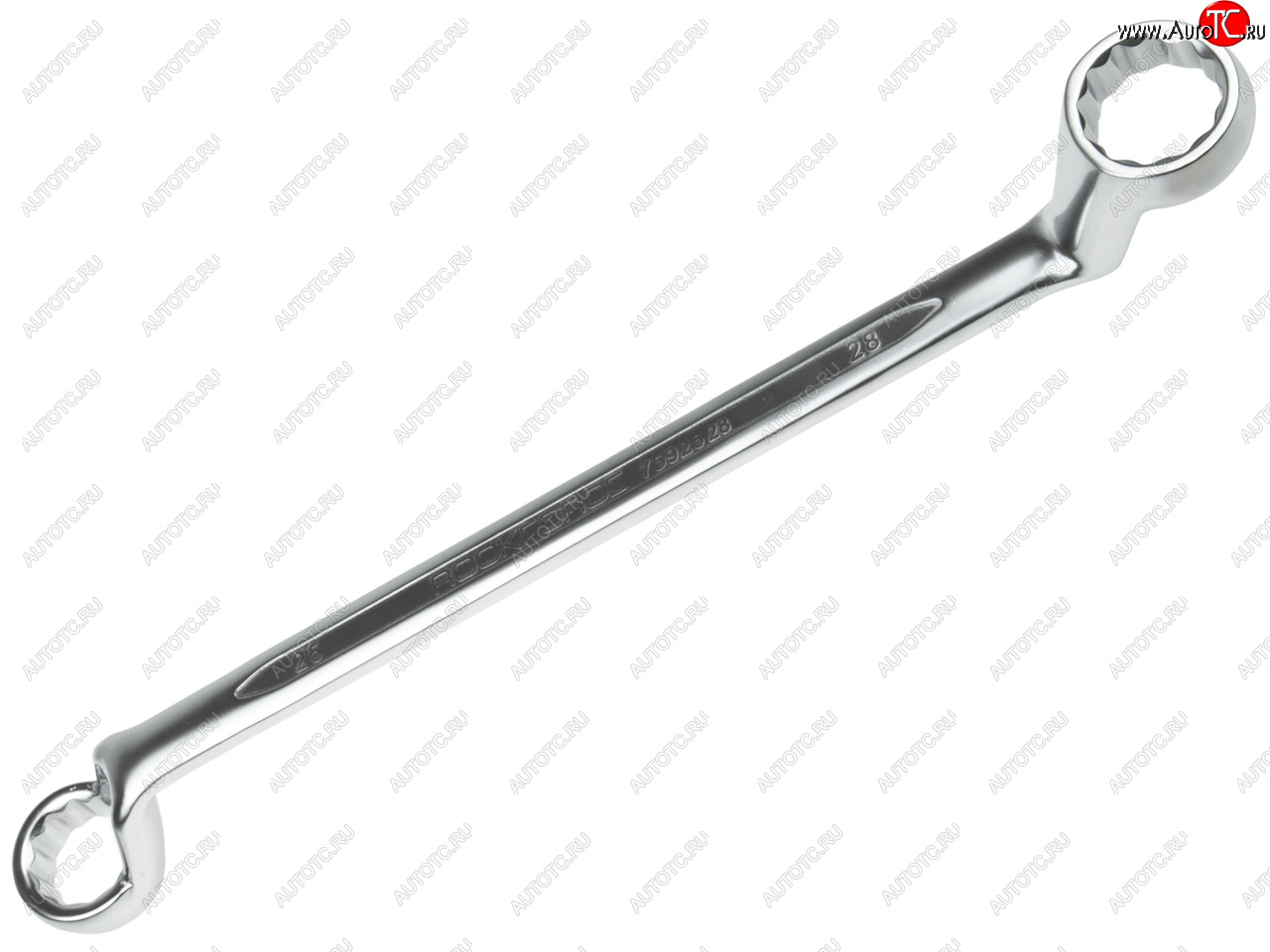 799 р. Ключ накидной 25х28мм коленчатый 75град. ROCKFORCE ROCKFORCE rf-7592528 ROCKFORCE rf-7592528  с доставкой в г. Майкоп