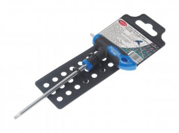 209 р. Ключ TORX Т-образный T20х100мм с резиновой ручкой с держателем ROCKFORCE ROCKFORCE rf-76720g ROCKFORCE rf-76720g  с доставкой в г. Майкоп. Увеличить фотографию 1