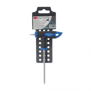 281 р. Ключ TORX Т-образный T25х100мм с резиновой ручкой с держателем ROCKFORCE ROCKFORCE rf-76725g  с доставкой в г. Майкоп. Увеличить фотографию 2
