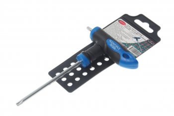 281 р. Ключ TORX Т-образный T25х100мм с резиновой ручкой с держателем ROCKFORCE ROCKFORCE rf-76725g  с доставкой в г. Майкоп. Увеличить фотографию 1