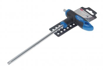 449 р. Ключ TORX Т-образный T50х200мм с резиновой ручкой с держателем ROCKFORCE ROCKFORCE rf-76750g  с доставкой в г. Майкоп. Увеличить фотографию 1