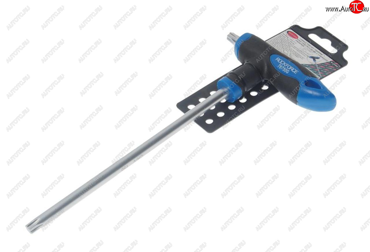 449 р. Ключ TORX Т-образный T50х200мм с резиновой ручкой с держателем ROCKFORCE ROCKFORCE rf-76750g  с доставкой в г. Майкоп