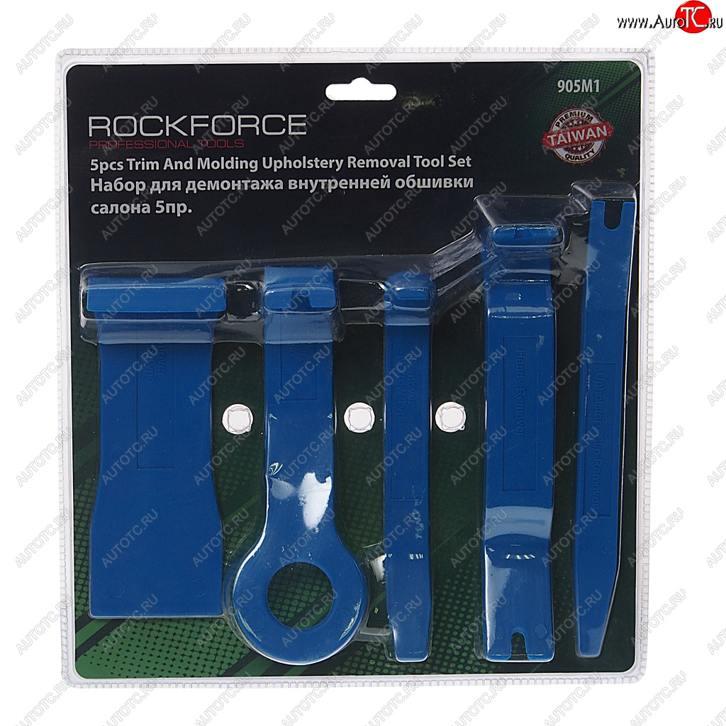 579 р. Набор инструментов для демонтажа дверных панелей 5 предметов ROCKFORCE ROCKFORCE rf-905m1  с доставкой в г. Майкоп