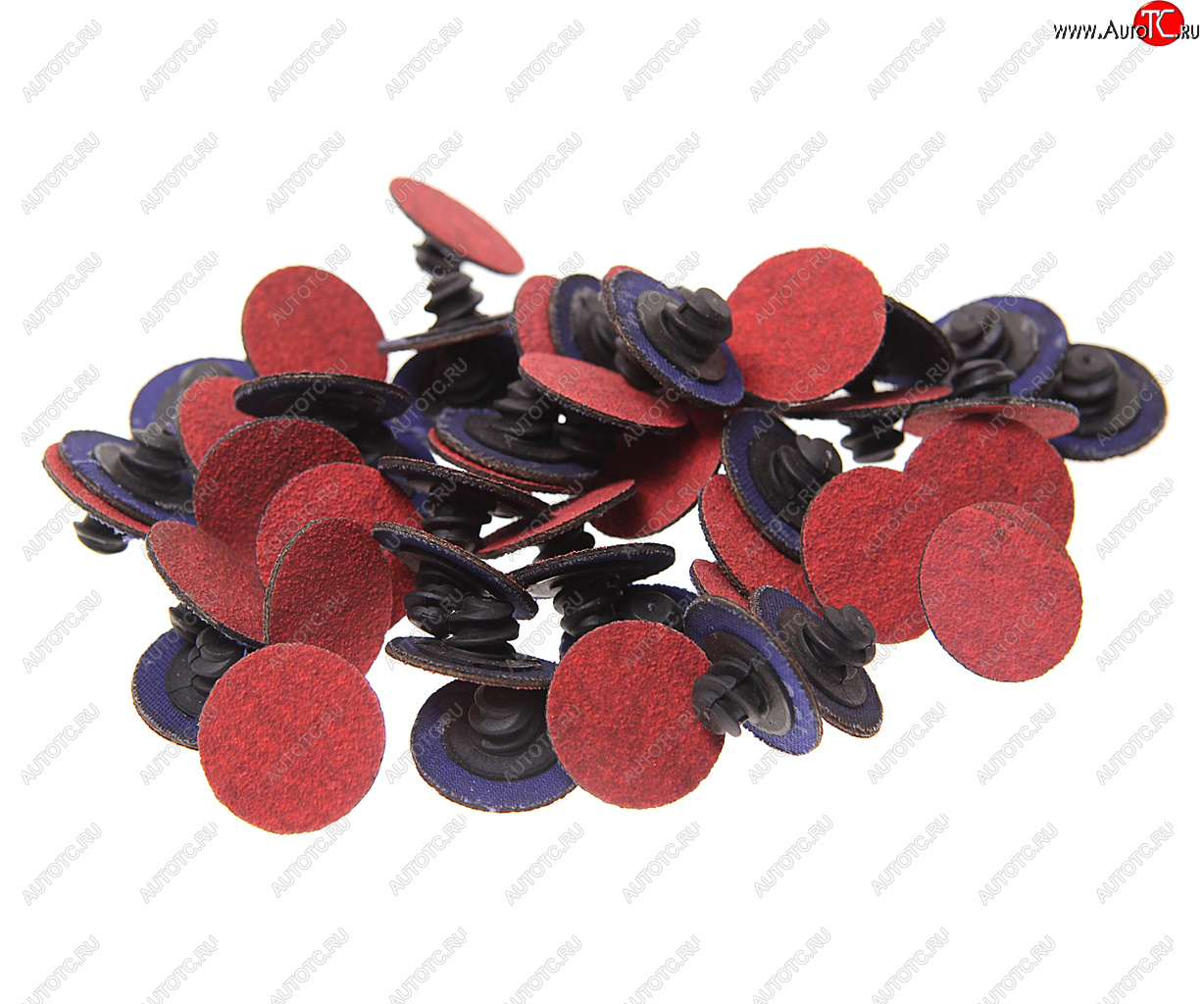 2 149 р. Круг шлифовальный 25мм (№100) абразивный красный 50шт. ROCKFORCE ROCKFORCE rf-bd1100c  с доставкой в г. Майкоп