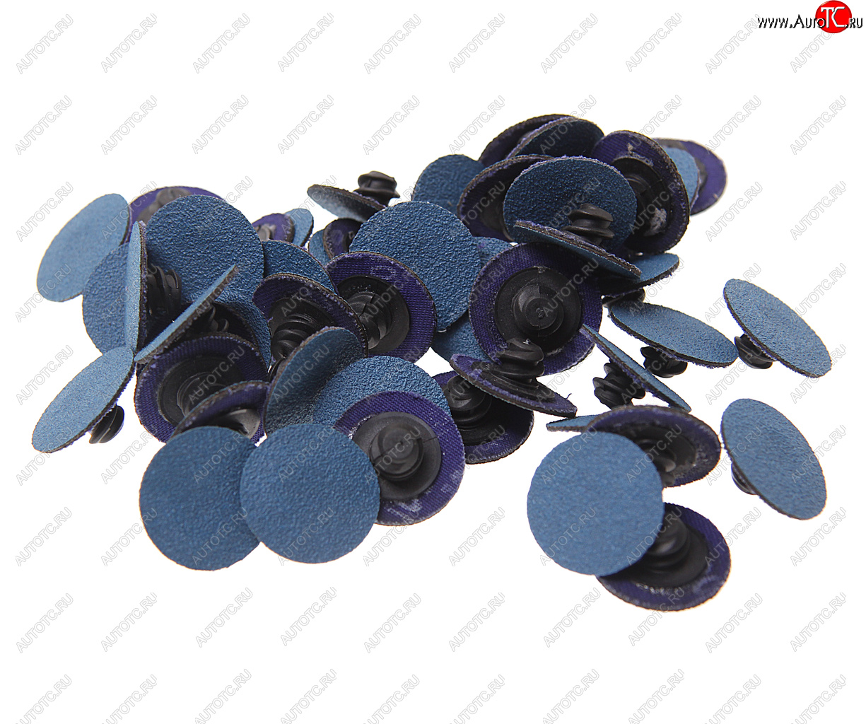 1 269 р. Круг шлифовальный 25мм (№100) абразивный синий 50шт. ROCKFORCE ROCKFORCE rf-bd1100z  с доставкой в г. Майкоп