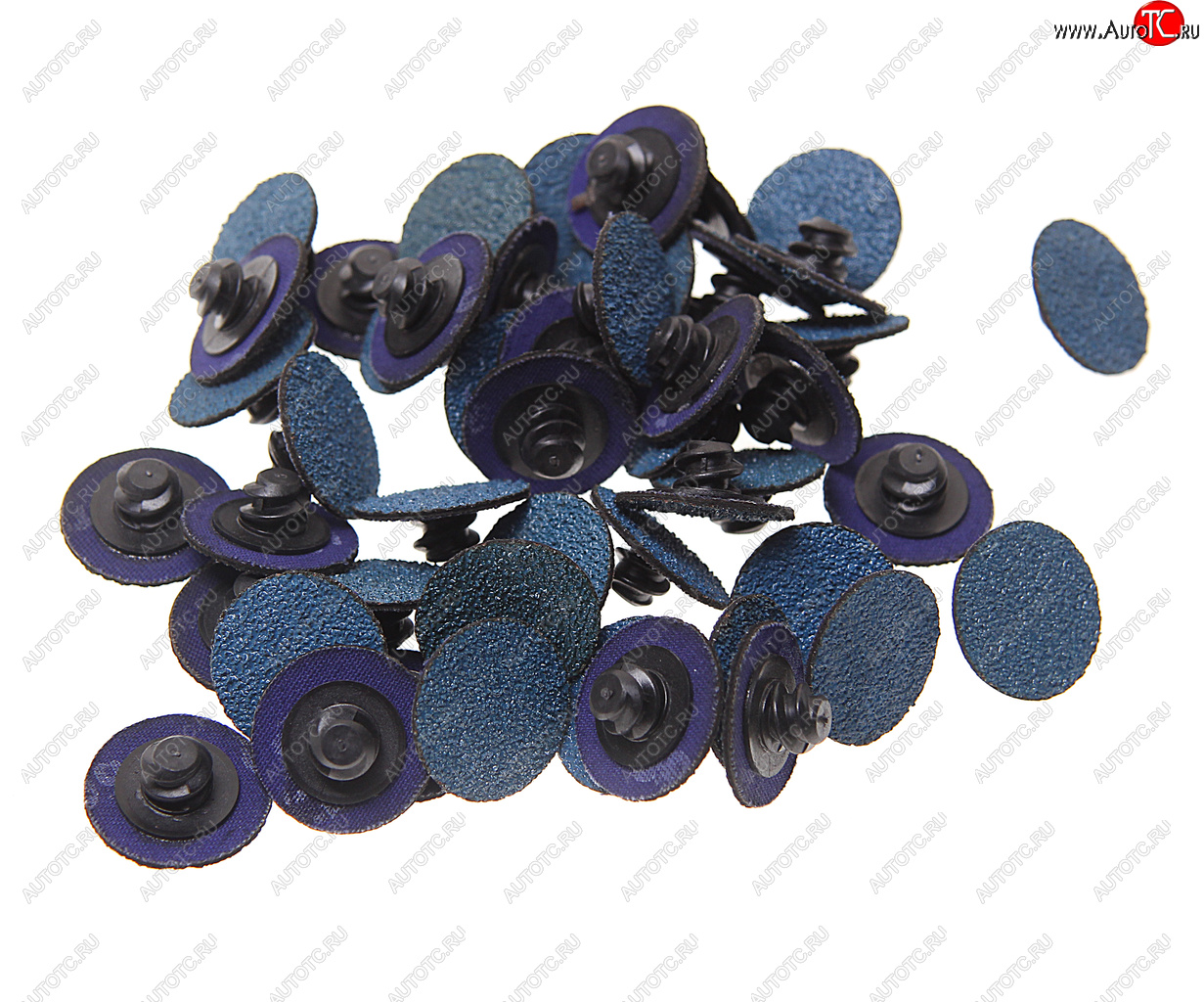 1 139 р. Круг шлифовальный 25мм (№60) абразивный синий 50шт. ROCKFORCE ROCKFORCE rf-bd160z  с доставкой в г. Майкоп