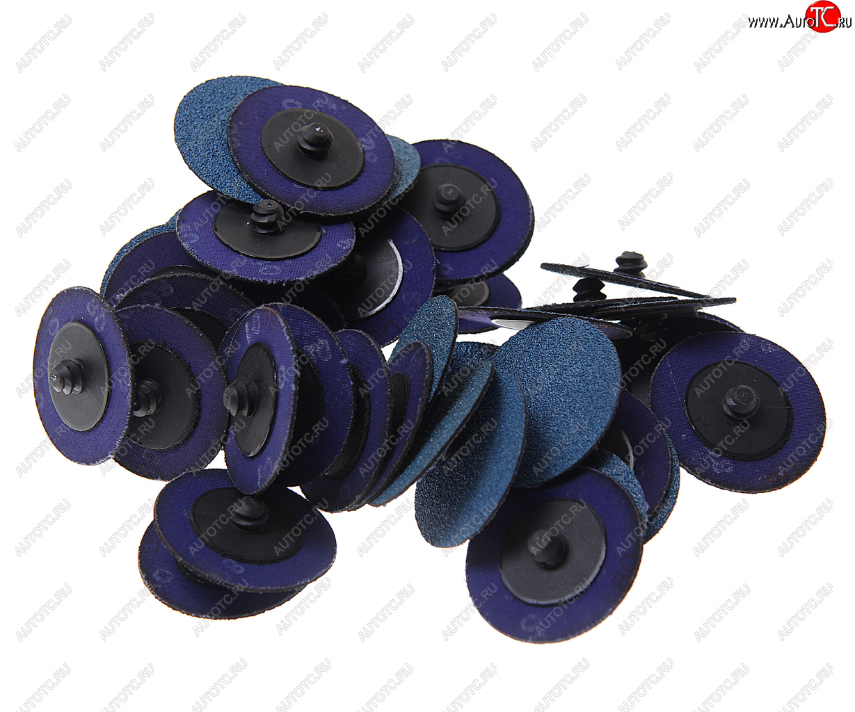 2 569 р. Круг шлифовальный 50мм (№80) абразивный синий 50шт. ROCKFORCE ROCKFORCE rf-bd280z  с доставкой в г. Майкоп