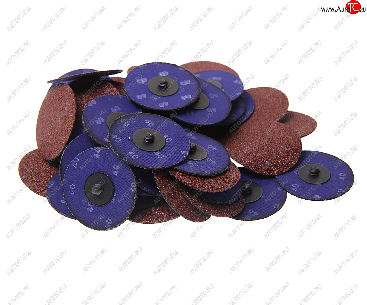 2 149 р. Круг шлифовальный 75мм (№40) абразивный коричневый 50шт. ROCKFORCE ROCKFORCE rf-bd340a  с доставкой в г. Майкоп
