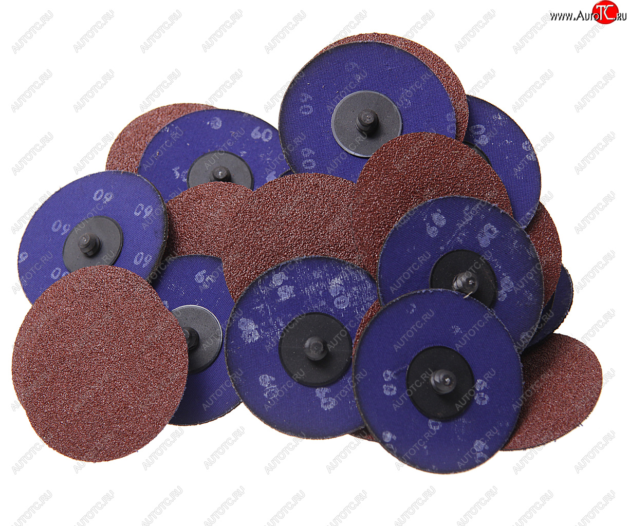 2 149 р. Круг шлифовальный 75мм (№60) абразивный коричневый 50шт. ROCKFORCE ROCKFORCE rf-bd360a  с доставкой в г. Майкоп