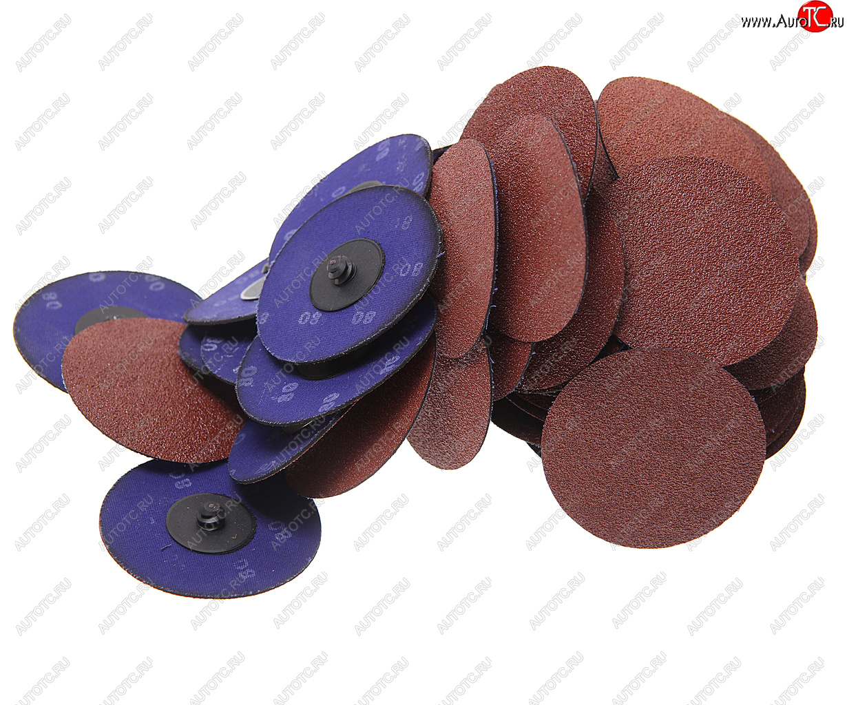 2 199 р. Круг шлифовальный 75мм (№80) абразивный коричневый 50шт. ROCKFORCE ROCKFORCE rf-bd380a  с доставкой в г. Майкоп