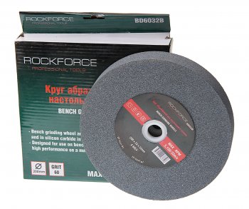 869 р. Круг для точила настольного 200x32x32мм (№80) абразивный ROCKFORCE ROCKFORCE rf-bd8032b ROCKFORCE rf-bd8032b  с доставкой в г. Майкоп. Увеличить фотографию 1