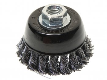 369 р. Кордщетка для УШМ чашка 75мм витая сталь ROCKFORCE ROCKFORCE rf-bwc103  с доставкой в г. Майкоп. Увеличить фотографию 1