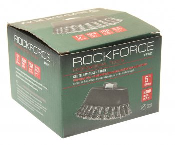699 р. Кордщетка для УШМ чашка 125мм витая сталь ROCKFORCE ROCKFORCE rf-bwc105  с доставкой в г. Майкоп. Увеличить фотографию 3