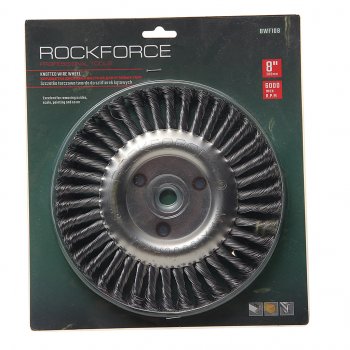 959 р. Кордщетка для УШМ дисковая 200мм витая сталь в блистере ROCKFORCE ROCKFORCE rf-bwf108  с доставкой в г. Майкоп. Увеличить фотографию 1