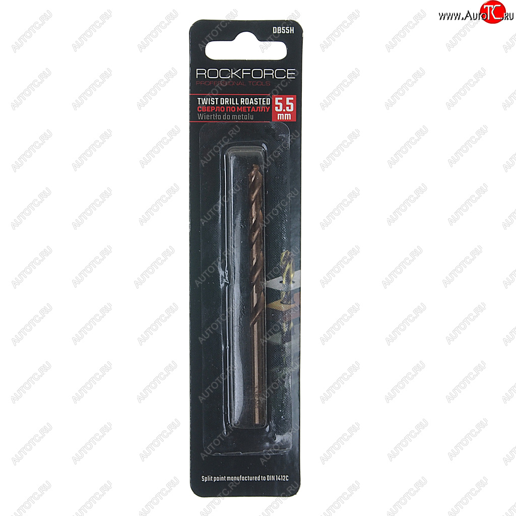 111 р. Сверло по металлу 5.5мм HSS Cobalt ROCKFORCE ROCKFORCE rf-db55h  с доставкой в г. Майкоп