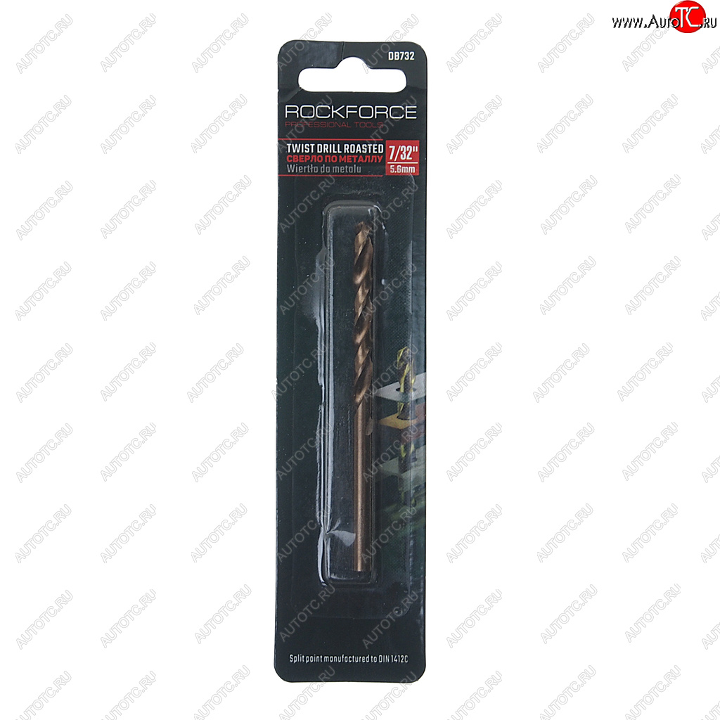 109 р. Сверло по металлу 5.6мм HSS Cobal ROCKFORCE ROCKFORCE rf-db732  с доставкой в г. Майкоп