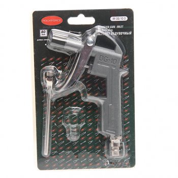 539 р. Пистолет продувочный пневматический (сопло 80мм) в блистере ROCKFORCE ROCKFORCE rf-dg-10-3  с доставкой в г. Майкоп. Увеличить фотографию 1