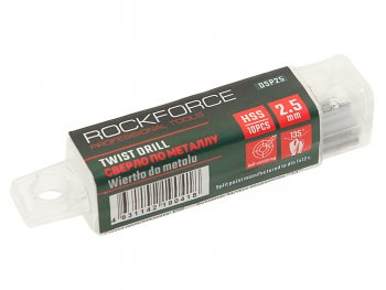 165 р. Сверло по металлу 2.5мм HSS (10шт.) ROCKFORCE ROCKFORCE rf-dsp25  с доставкой в г. Майкоп. Увеличить фотографию 2