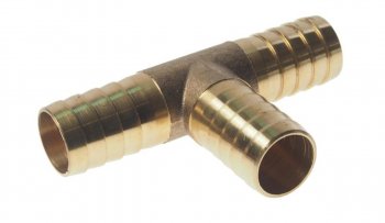 369 р. Переходник для компрессора 18мм T-образный елочка ROCKFORCE ROCKFORCE rf-e102-67  с доставкой в г. Майкоп. Увеличить фотографию 1