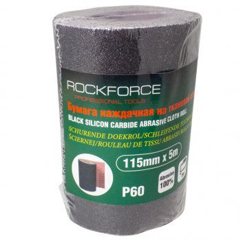 569 р. Бумага наждачная P-60 115ммх5м на тканевой основе рулон ROCKFORCE ROCKFORCE rf-fb260c  с доставкой в г. Майкоп. Увеличить фотографию 1