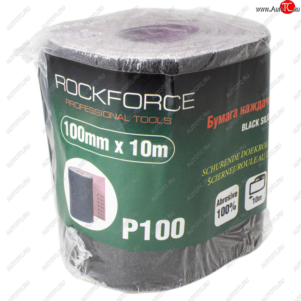 749 р. Бумага наждачная P-100 100ммх10м на тканевой основе рулон ROCKFORCE ROCKFORCE rf-fb4100c  с доставкой в г. Майкоп