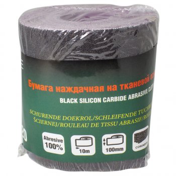 799 р. Бумага наждачная P-120 100ммх10м на тканевой основе рулон ROCKFORCE ROCKFORCE rf-fb4120c  с доставкой в г. Майкоп. Увеличить фотографию 1