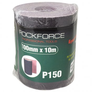 829 р. Бумага наждачная P-150 100ммх10м на тканевой основе рулон ROCKFORCE ROCKFORCE rf-fb4150c  с доставкой в г. Майкоп. Увеличить фотографию 1