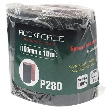 929 р. Бумага наждачная P-280 100ммх10м на тканевой основе рулон ROCKFORCE ROCKFORCE rf-fb4280c  с доставкой в г. Майкоп. Увеличить фотографию 1