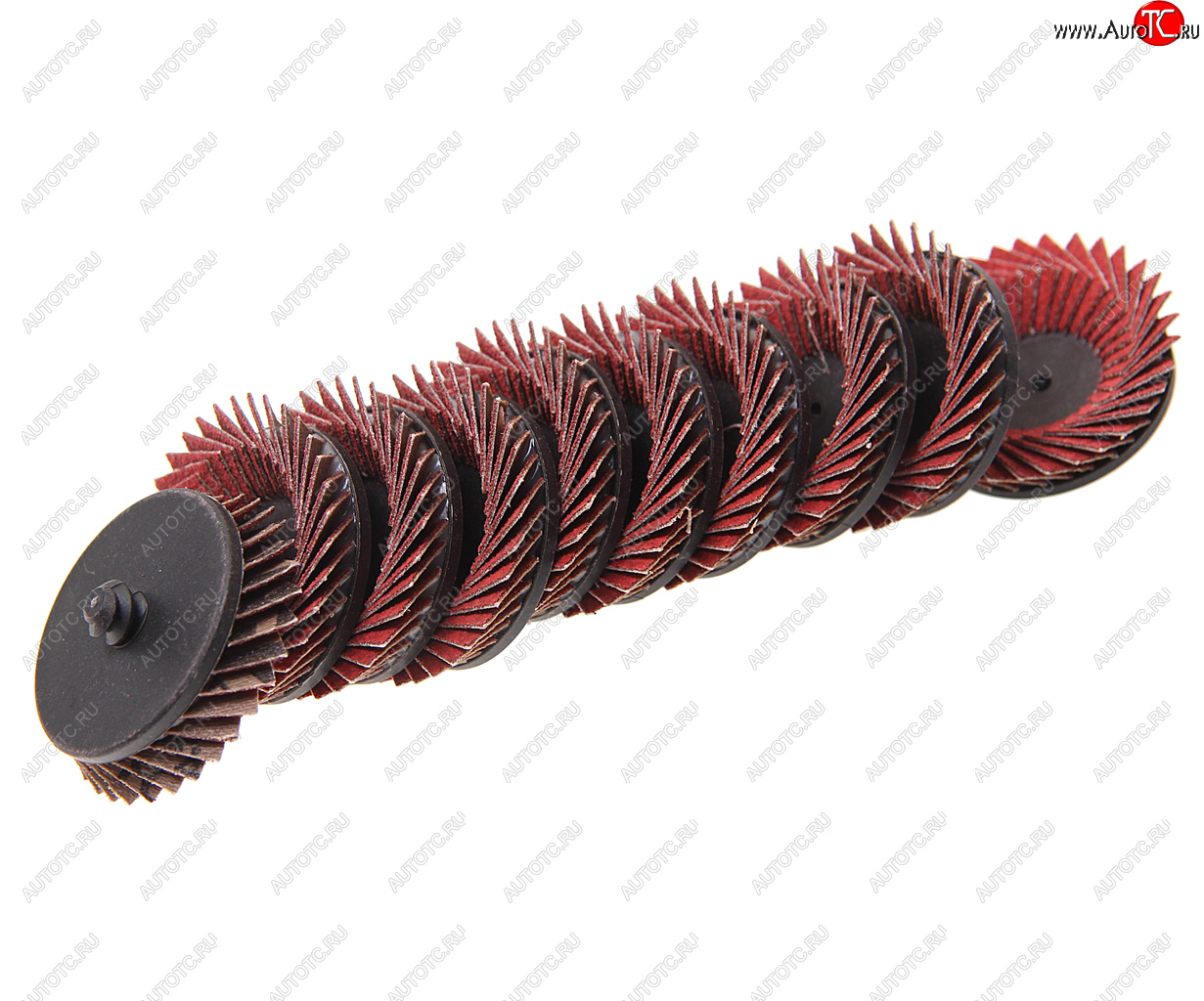 1 399 р. Круг шлифовальный лепестковый 50мм (№100) 10шт. ROCKFORCE ROCKFORCE rf-fd2100c  с доставкой в г. Майкоп