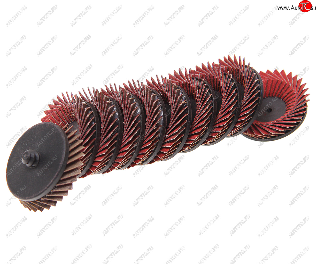 1 449 р. Круг шлифовальный лепестковый 50мм (№120) 10шт. ROCKFORCE ROCKFORCE rf-fd2120c  с доставкой в г. Майкоп