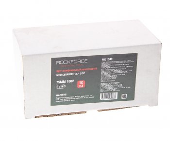 1 969 р. Круг шлифовальный лепестковый 75мм (№100) 10шт. ROCKFORCE ROCKFORCE rf-fd3100c  с доставкой в г. Майкоп. Увеличить фотографию 1