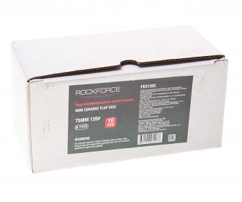 1 999 р. Круг шлифовальный лепестковый 75мм (№120) 10шт. ROCKFORCE ROCKFORCE rf-fd3120c  с доставкой в г. Майкоп. Увеличить фотографию 2