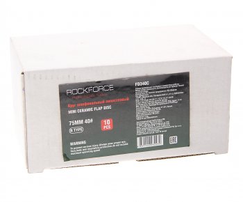 2 089 р. Круг шлифовальный лепестковый 75мм (№40) 10шт. ROCKFORCE ROCKFORCE rf-fd340c  с доставкой в г. Майкоп. Увеличить фотографию 2
