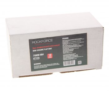 1 999 р. Круг шлифовальный лепестковый 75мм (№80) 10шт. ROCKFORCE ROCKFORCE rf-fd380c  с доставкой в г. Майкоп. Увеличить фотографию 2