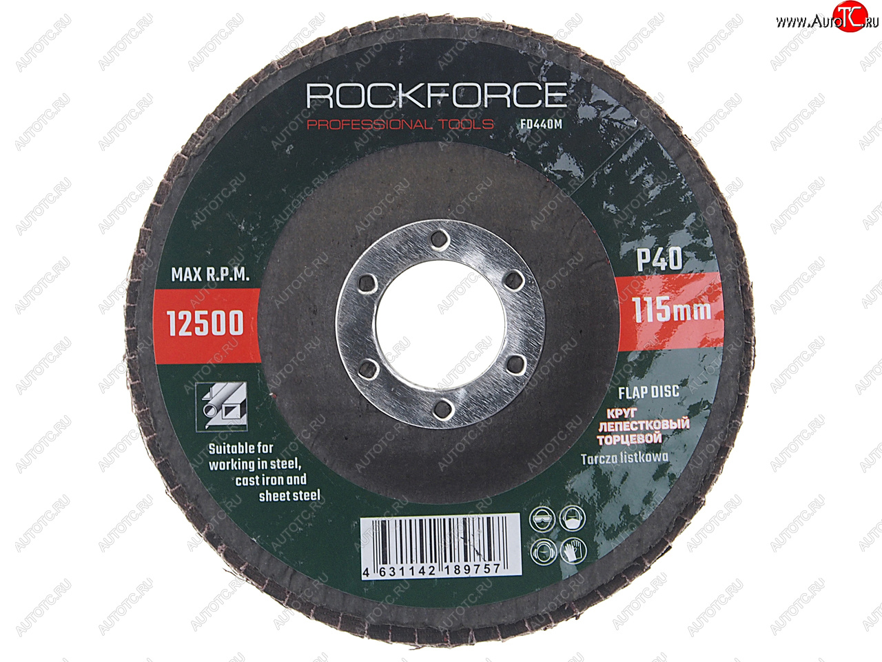 139 р. Круг лепестковый торцевой 115х22мм P40 ROCKFORCE ROCKFORCE rf-fd440m  с доставкой в г. Майкоп