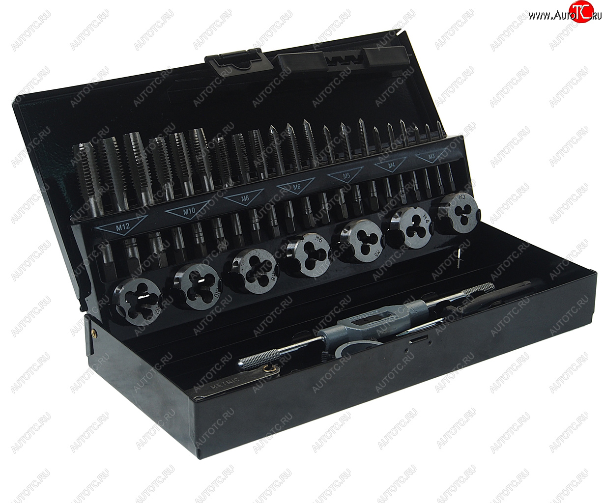 3 299 р. Набор метчиков и плашек 32 предмета ROCKFORCE ROCKFORCE rf-m032-1 ROCKFORCE rf-m032-1  с доставкой в г. Майкоп