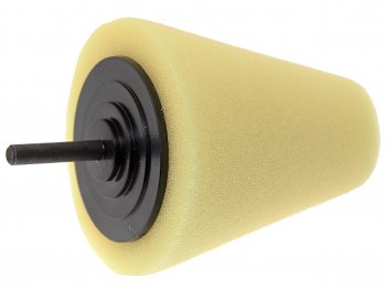 459 р. Губка для полировки 80x30мм конусная для дрели желтая ROCKFORCE ROCKFORCE rf-pl80h  с доставкой в г. Майкоп. Увеличить фотографию 1