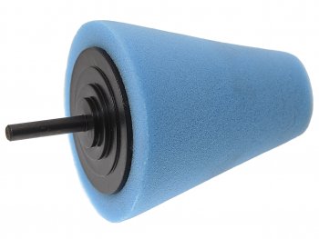 369 р. Губка для полировки 80x30мм конусная для дрели синяя ROCKFORCE ROCKFORCE rf-pl80m  с доставкой в г. Майкоп. Увеличить фотографию 1