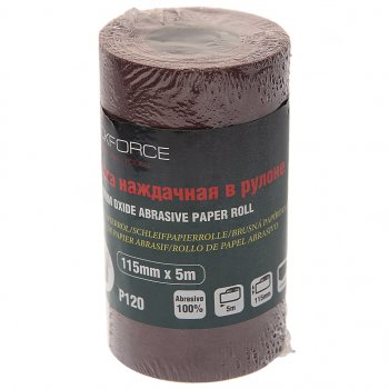 284 р. Бумага наждачная P-120 115ммх5м рулон ROCKFORCE ROCKFORCE rf-sr2120a  с доставкой в г. Майкоп. Увеличить фотографию 1