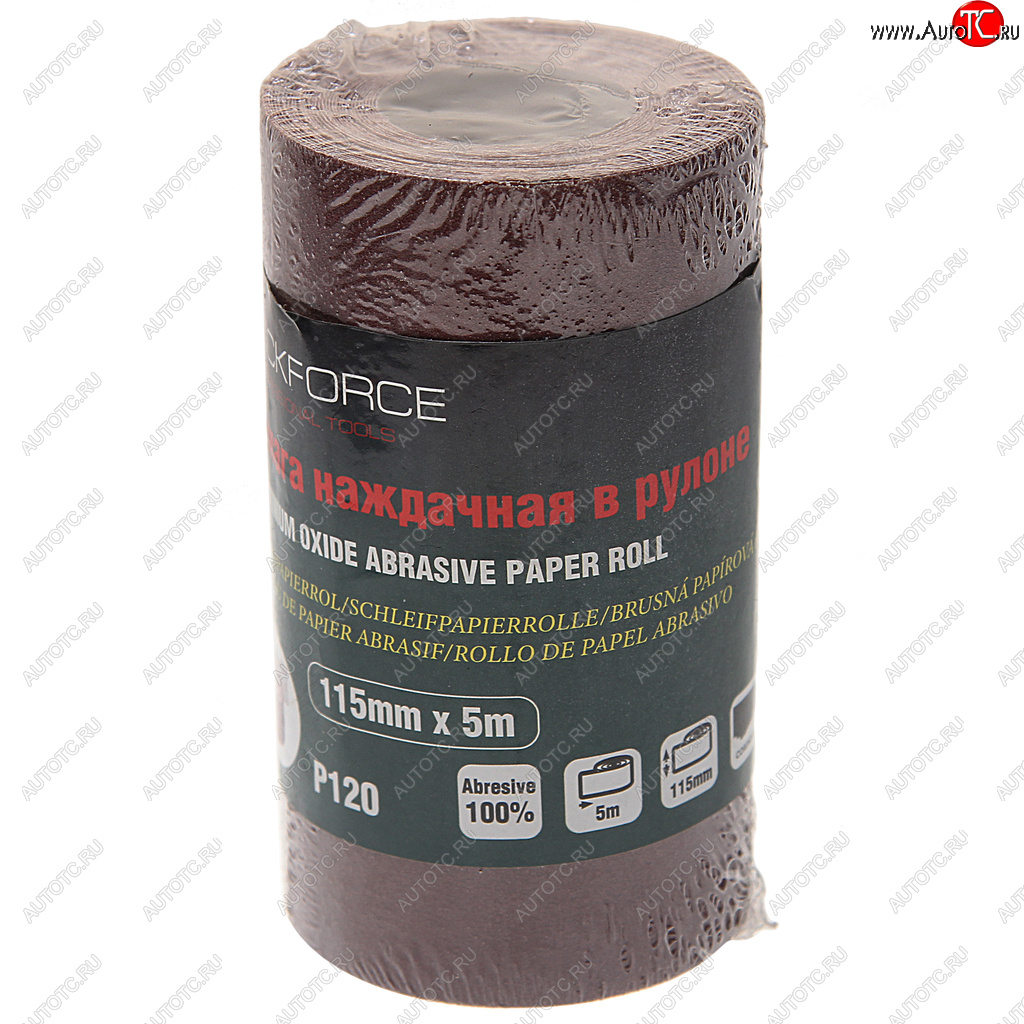 284 р. Бумага наждачная P-120 115ммх5м рулон ROCKFORCE ROCKFORCE rf-sr2120a  с доставкой в г. Майкоп