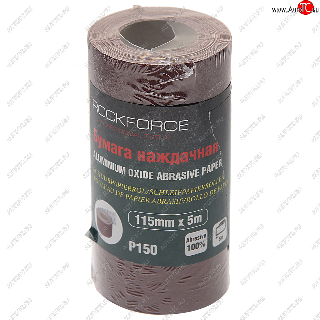276 р. Бумага наждачная P-150 115ммх5м рулон ROCKFORCE ROCKFORCE rf-sr2150a  с доставкой в г. Майкоп
